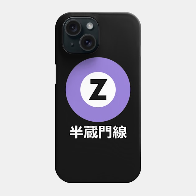 Hanzomon Line Tokyo Subway Phone Case by hanoded