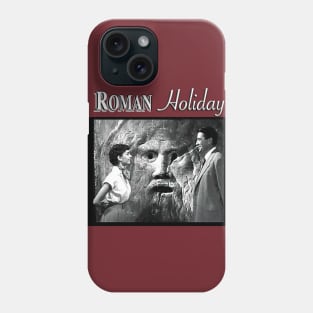 Audrey Hepburn at the Mouth of Truth in Roman Holiday WHITE Phone Case