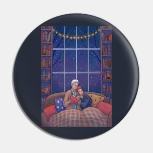 Cosy Cottage Winter Husbands Pin
