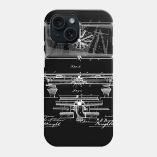 Billiard Table Vintage Patent Drawing Phone Case