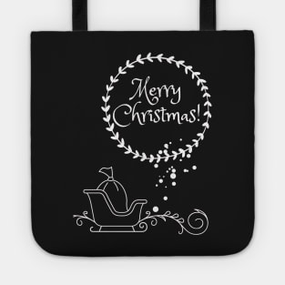 Christmas Greetings 4- Christmas Santa Claus Pattern Sleigh Tote