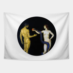 Adam and Eve by Franz Stuck Tapestry