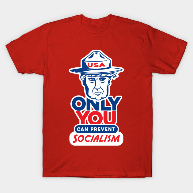 Discover Only You Can Prevent Socialism - Donald Trump President - T-Shirt