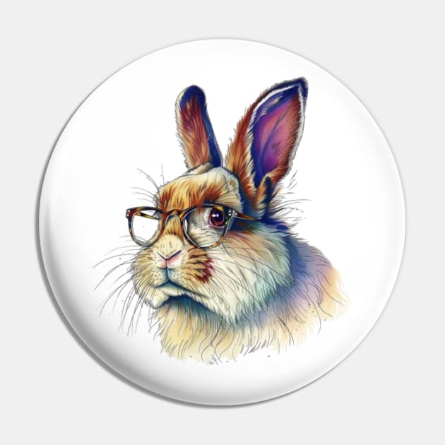 Bunny Specs Pin by Carnets de Turig