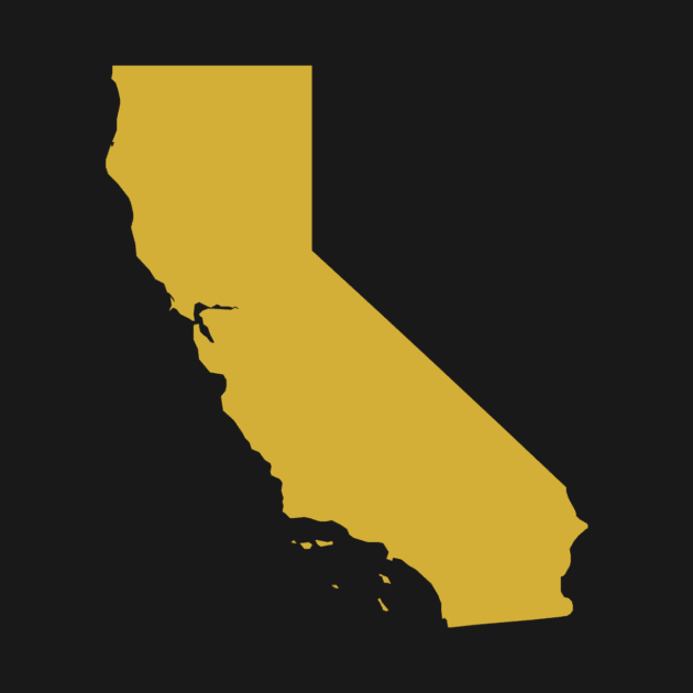 State of California Map by Wordandart