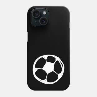 Soccer Ball Doodle Black Phone Case