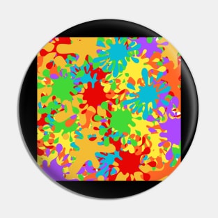 colorful paint drops Pin