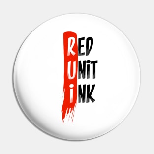 Red Unit Ink Pin