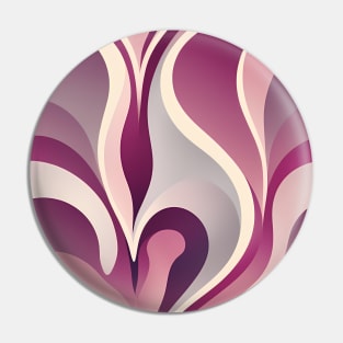 Elegant Blood Phoenix - Abstract Geometric Art Pin
