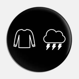 Sweater Weather, The NBHD Lightning cloud Pin