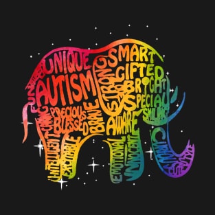 Unique Elephant Cute Autism Awareness Gift T-Shirt