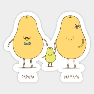 Stickers coeur - Happy Family