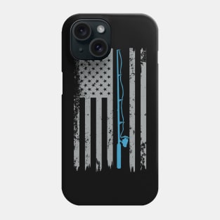 American Flag Fishing Fisherman Phone Case