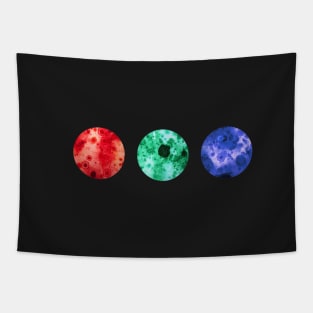 Three worlds RGB Tapestry