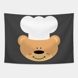 Teddy bear with Chef Hat Tapestry