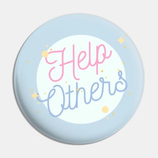 Help Others  - Alcoholic Clean And Sober Pin