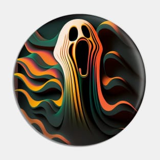 ai with me and the scream - halloween t-shirt Pin