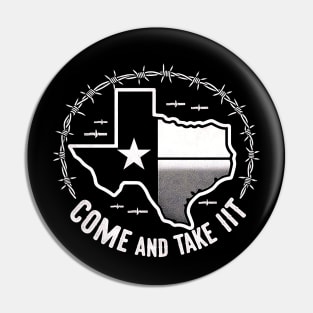 Come and take it, Texas, razor wire Pin