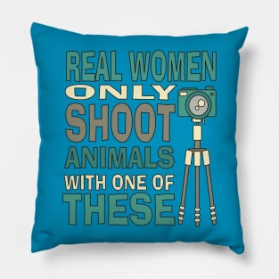 Real Women Only shoot with Cameras Pillow