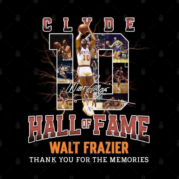 Walt Frazier The Clyde Basketball Legend Signature Vintage Retro 80s 90s Bootleg Rap Style by CarDE