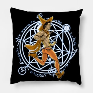 Witch Boy Citrine Pillow