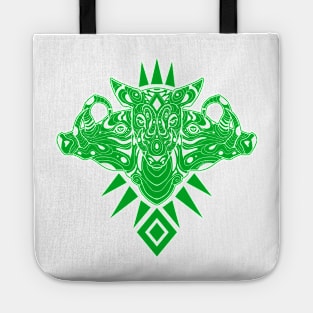 Babirusa- green Tote