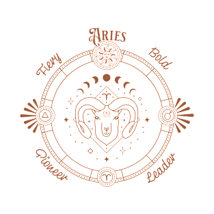 Aries Zodiac Sign T-Shirt