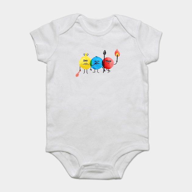 Primary Colors Primary Colors Onesie Teepublic