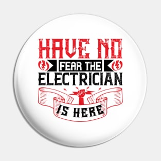 Electrician Superhero Pin