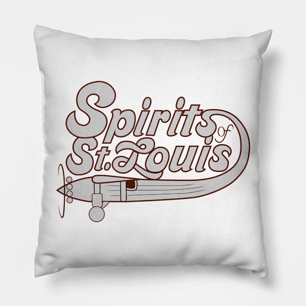 Defunct Spirits of St. Louis ABA Basketball 1975 Pillow by LocalZonly