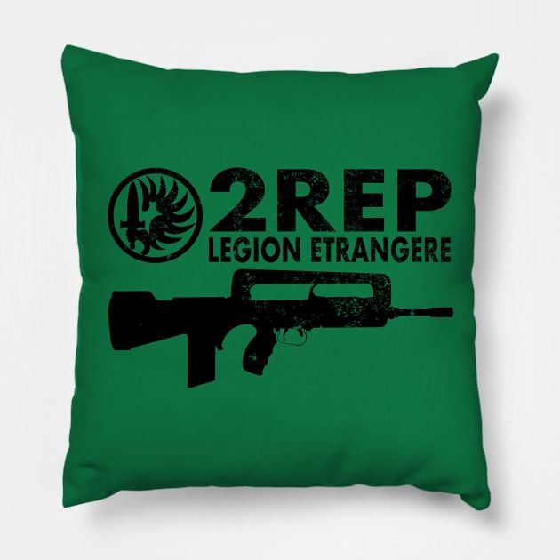 2 REP Foreign Legion (distressed) Pillow by TCP