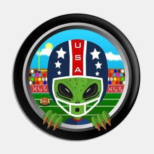 Alien football player Pin
