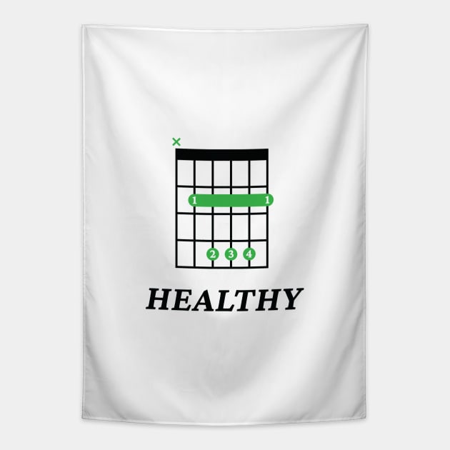 B Healthy B Guitar Chord Tab Light Theme Tapestry by nightsworthy