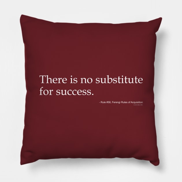 Ferengi Rules of Acquisition Series: Rule 58 (Star Trek) Pillow by codeWhisperer