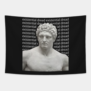 Existential Dread - Vaporwave Greek Bust Tapestry