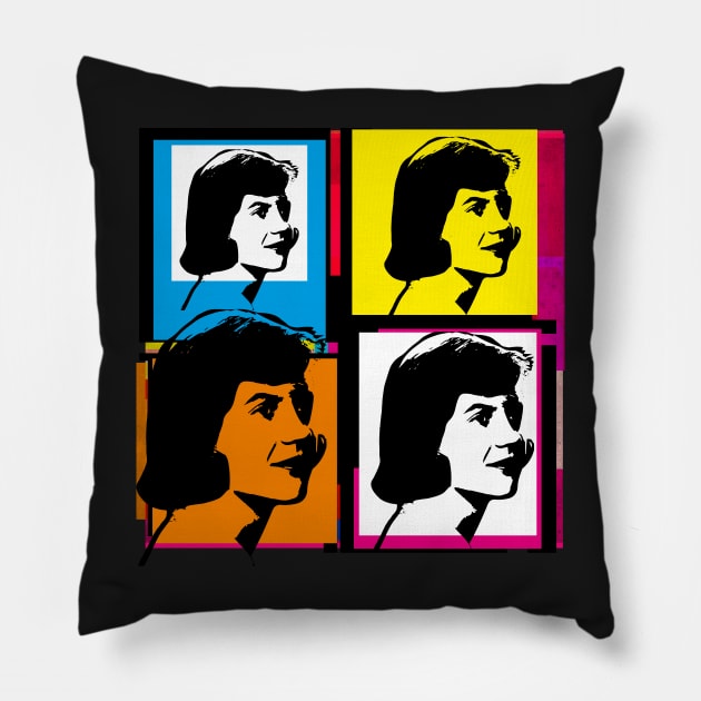 SYLVIA PLATH - American poet, novelist, and short-story writer Pillow by CliffordHayes