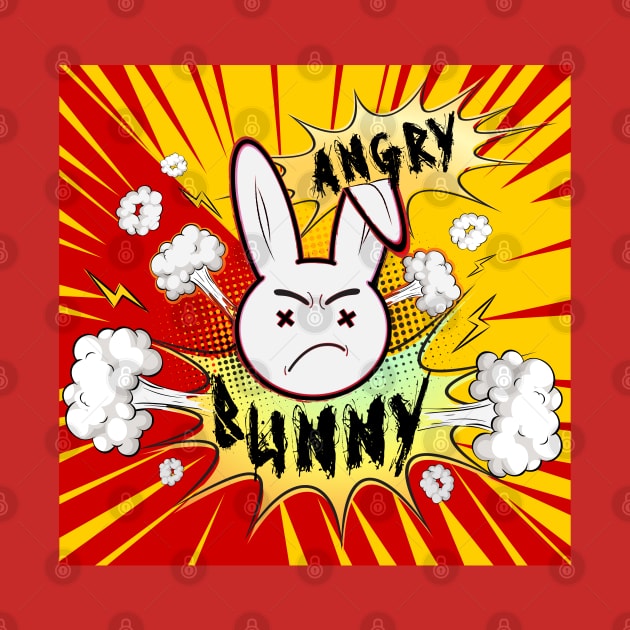 Angry Bunny graphic art by 66designer99