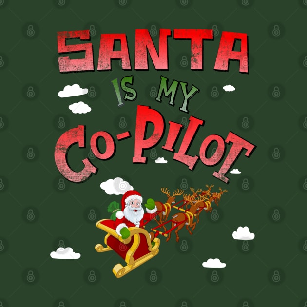 Santa is my Co-Pilot by Blended Designs