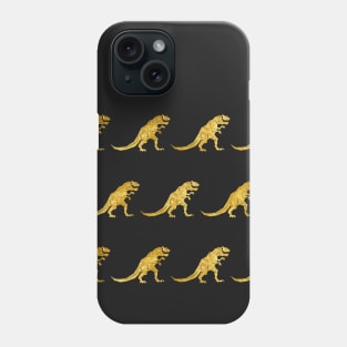 Golden T.-Rex Pattern Phone Case