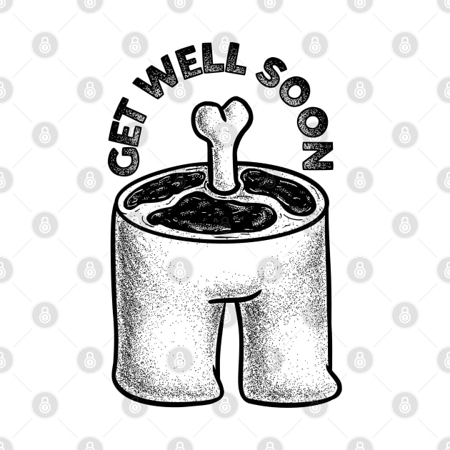 Get Well Soon (Black) by anycolordesigns