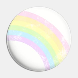 Pastel Rainbow (distressed) Pin