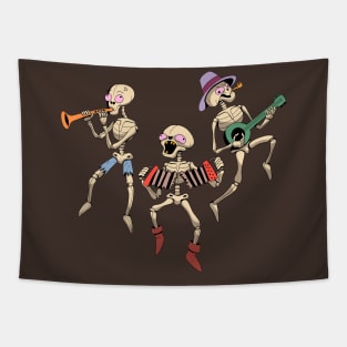 Skeleton Band Tapestry