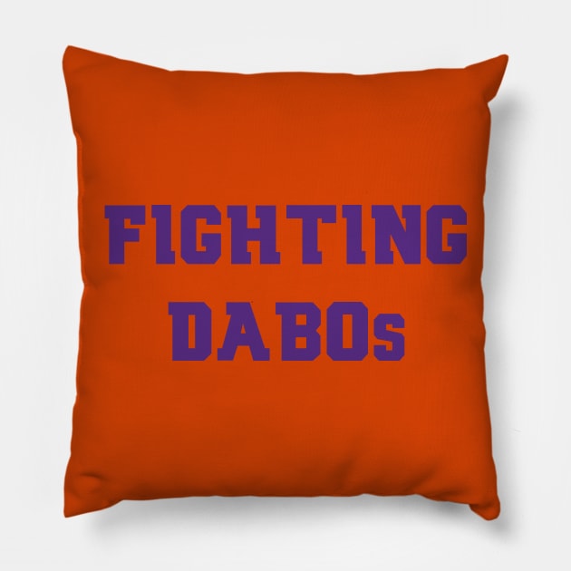 Fighting Dabos Pillow by StadiumSquad