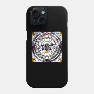 Purple Sky Puppy Stained Glass Phone Case