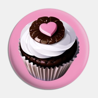 Yummy Chocolate Cupcake Pin