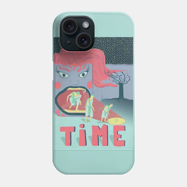 Time Phone Case by Rubbish Cartoon