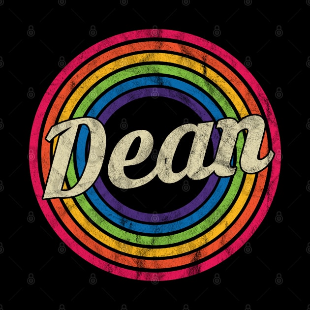 Dean - Retro Rainbow Faded-Style by MaydenArt