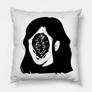 Face art universe - anxiety Pillow