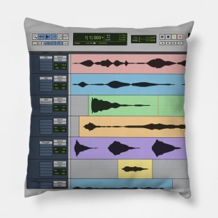 Audio Engineer Pro Tools DAW Musician Recording Program Home Studio Gift Pillow