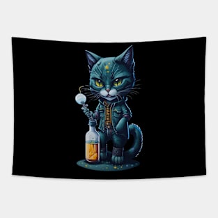 Purrfect Science Tapestry